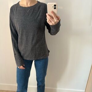 Women’s gray champion long sleeve Size Medium